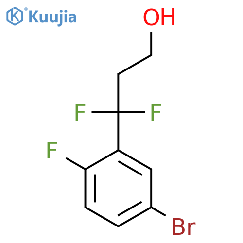 3-(5-bromo-2-fluorophenyl)-3,3-difluoropropan-1-ol structure