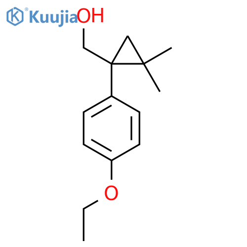 1-(4-ethoxyphenyl)-2,2-dimethylcyclopropylmethanol structure