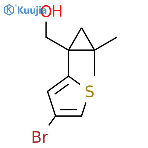 1-(4-bromothiophen-2-yl)-2,2-dimethylcyclopropylmethanol structure