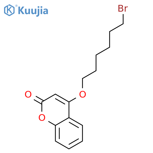 2H-1-Benzopyran-2-one, 4-[(6-bromohexyl)oxy]- structure