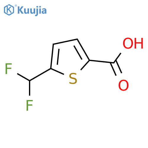 5-(Difluoromethyl)thiophene-2-carboxylic acid structure
