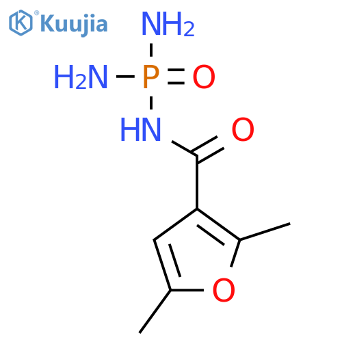 3-Furancarboxamide, N-(diaminophosphinyl)-2,5-dimethyl- structure