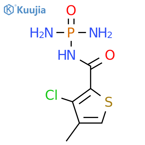 2-Thiophenecarboxamide, 3-chloro-N-(diaminophosphinyl)-4-methyl- structure