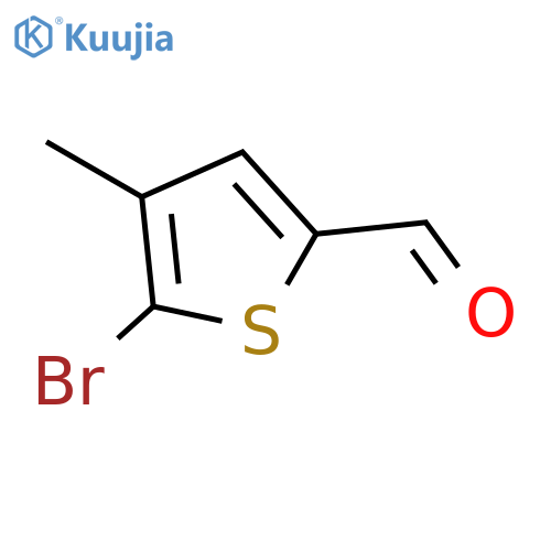 5-bromo-4-methyl-thiophene-2-carbaldehyde structure
