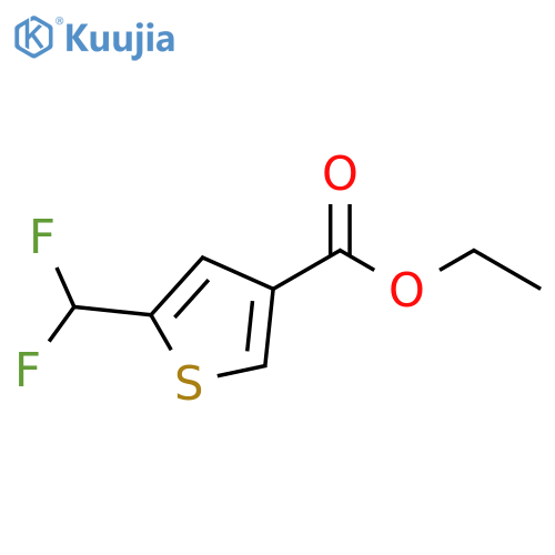 Ethyl 5-(difluoromEthyl)thiophene-3-carboxylate structure