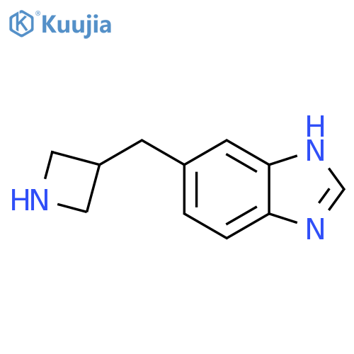 5-(azetidin-3-yl)methyl-1H-1,3-benzodiazole structure