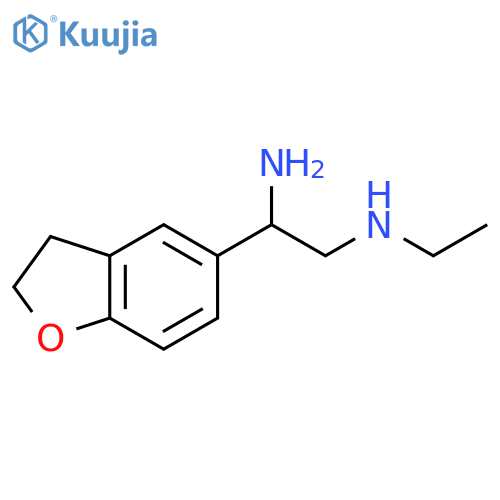 2-amino-2-(2,3-dihydro-1-benzofuran-5-yl)ethyl(ethyl)amine structure