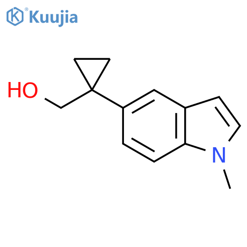 1-(1-methyl-1H-indol-5-yl)cyclopropylmethanol structure