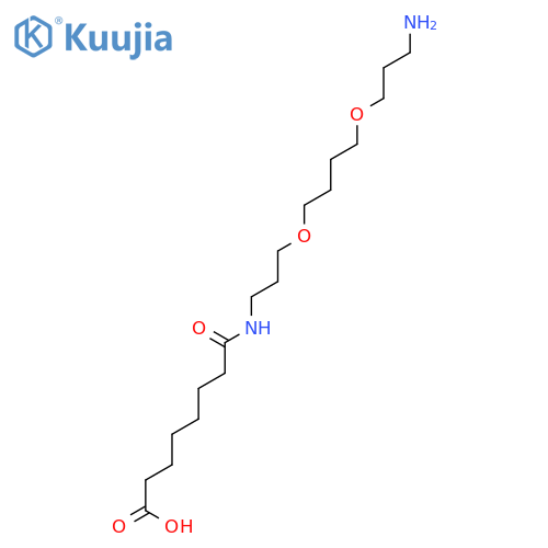Octanoic acid, 8-[[3-[4-(3-aminopropoxy)butoxy]propyl]amino]-8-oxo- structure
