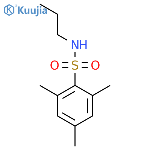 2,4,6-trimethyl-N-propylbenzene-1-sulfonamide structure