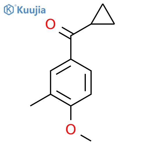 Cyclopropyl(4-methoxy-3-methylphenyl)methanone structure