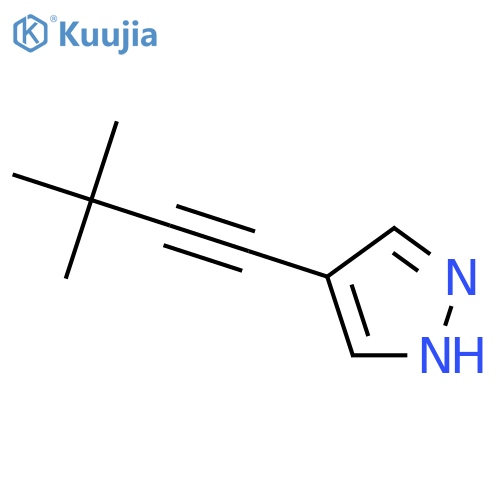 1H-Pyrazole, 4-(3,3-dimethyl-1-butynyl)- (9CI) structure