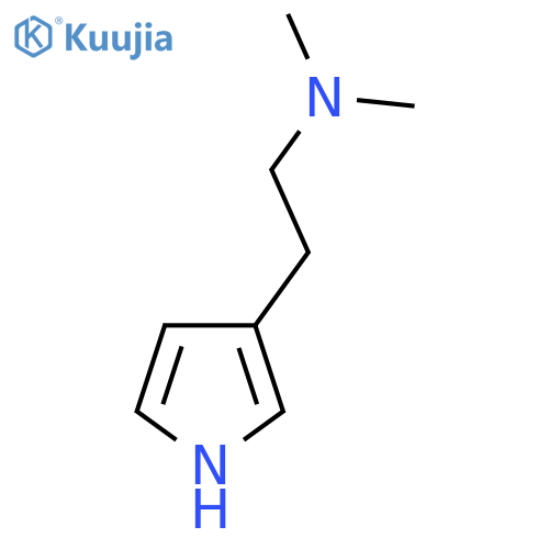 dimethyl[2-(1H-pyrrol-3-yl)ethyl]amine structure