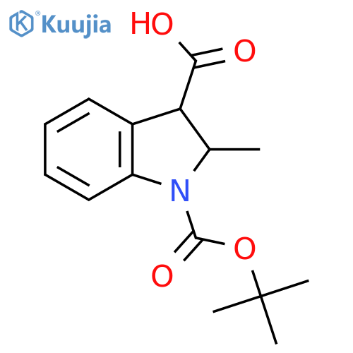 1H-Indole-1,3-dicarboxylic acid, 2,3-dihydro-2-methyl-, 1-(1,1-dimethylethyl) ester structure