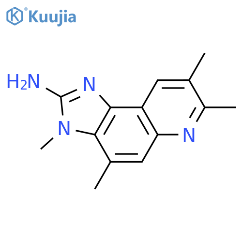 3H-Imidazo[4,5-f]quinolin-2-amine, 3,4,7,8-tetramethyl- structure