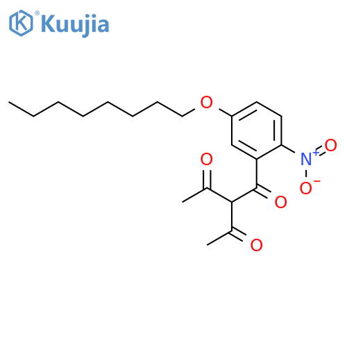 2,4-Pentanedione, 3-[2-nitro-5-(octyloxy)benzoyl]- structure