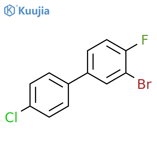 3-Bromo-4'-chloro-4-fluoro-1,1'-biphenyl structure
