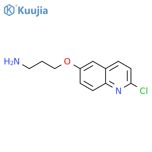 1-Propanamine, 3-[(2-chloro-6-quinolinyl)oxy]- structure
