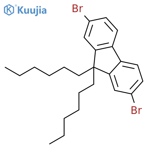 9,9-Dihexyl-2,7-dibromofluorene structure