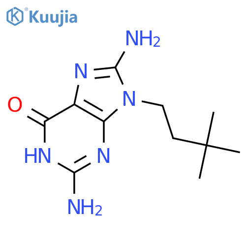 6H-PURIN-6-ONE, 2,8-DIAMINO-9-(3,3-DIMETHYLBUTYL)-1,9-DIHYDRO- structure