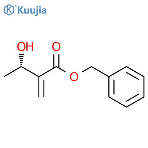 Butanoic acid, 3-hydroxy-2-methylene-, phenylmethyl ester, (3S)- structure