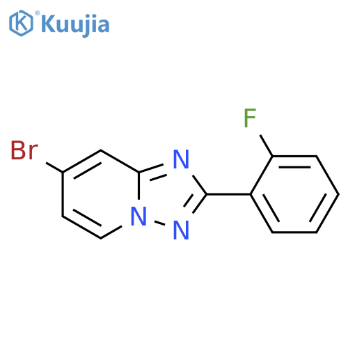 [1,2,4]Triazolo[1,5-a]pyridine, 7-bromo-2-(2-fluorophenyl)- structure
