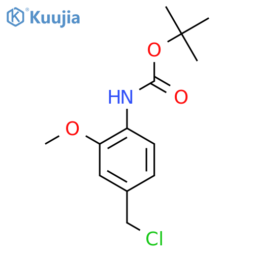 tert-butyl N-4-(chloromethyl)-2-methoxyphenylcarbamate structure