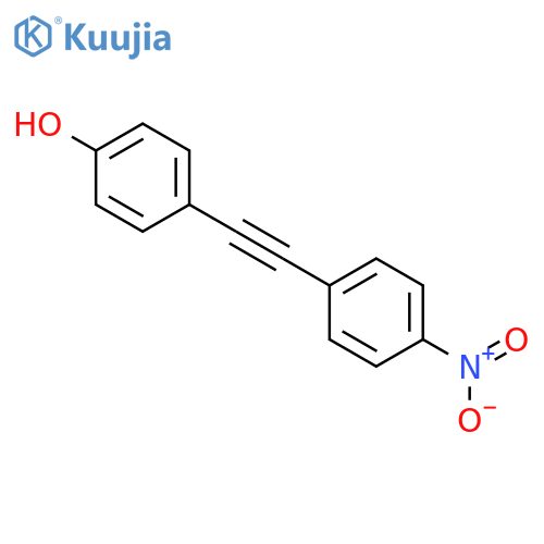 Phenol, 4-[(4-nitrophenyl)ethynyl]- structure