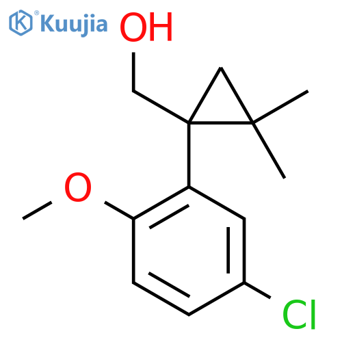 1-(5-chloro-2-methoxyphenyl)-2,2-dimethylcyclopropylmethanol structure