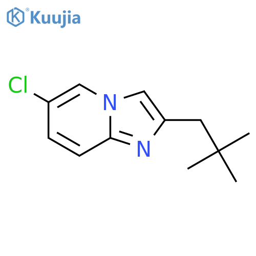 6-chloro-2-(2,2-dimethylpropyl)imidazo1,2-apyridine structure
