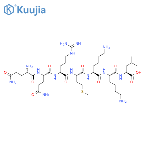 L-Leucine, L-glutaminyl-L-glutaminyl-L-arginyl-L-methionyl-L-lysyl-L-lysyl- structure