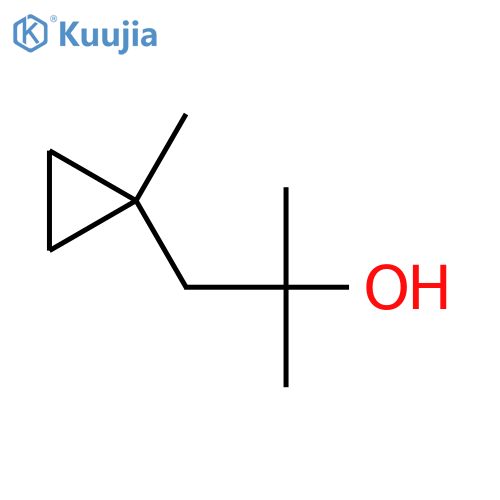 2-methyl-1-(1-methylcyclopropyl)propan-2-ol structure