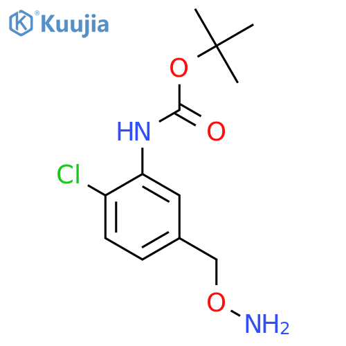 tert-butyl N-{5-(aminooxy)methyl-2-chlorophenyl}carbamate structure