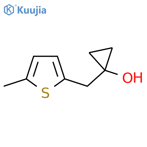 1-(5-methylthiophen-2-yl)methylcyclopropan-1-ol structure