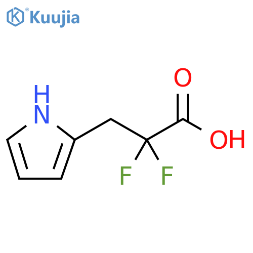 1H-Pyrrole-2-propanoic acid, α,α-difluoro- structure