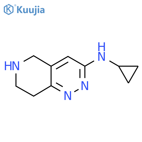 N-Cyclopropyl-5H,6H,7H,8H-pyrido[4,3-c]pyridazin-3-amine structure