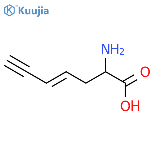 4-Hepten-6-ynoic acid, 2-amino- structure