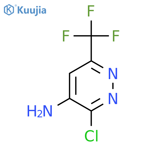 3-Chloro-6-(trifluoromethyl)pyridazin-4-amine structure