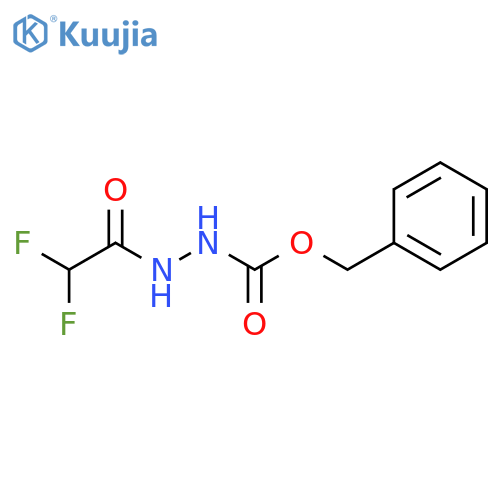 Phenylmethyl 2-(2,2-difluoroacetyl)hydrazinecarboxylate structure