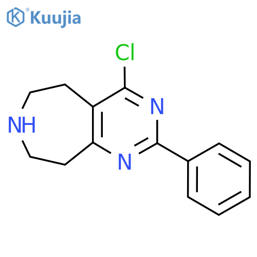 4-Chloro-2-phenyl-6,7,8,9-tetrahydro-5H-pyrimido[4,5-d]azepine structure