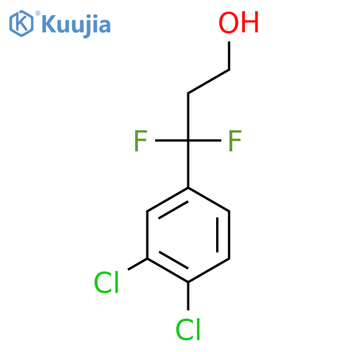 3-(3,4-dichlorophenyl)-3,3-difluoropropan-1-ol structure