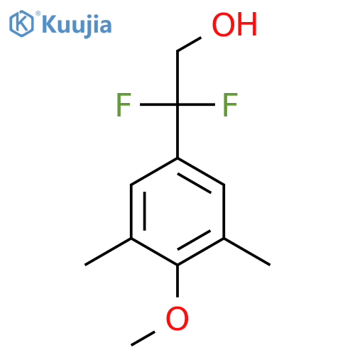 2,2-difluoro-2-(4-methoxy-3,5-dimethylphenyl)ethan-1-ol structure
