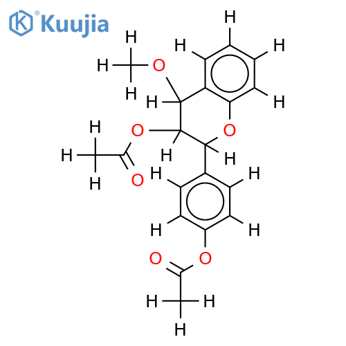 (2RS,3SR,4RS)-4'-Me ether,di-Ac-3,4,4'-Trihydroxyflavan structure
