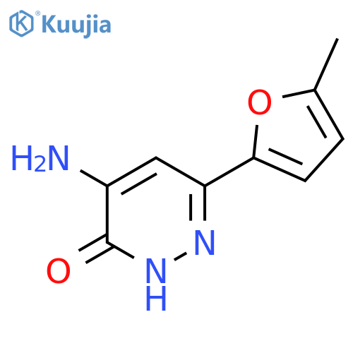4-Amino-6-(5-methylfuran-2-yl)pyridazin-3-ol structure