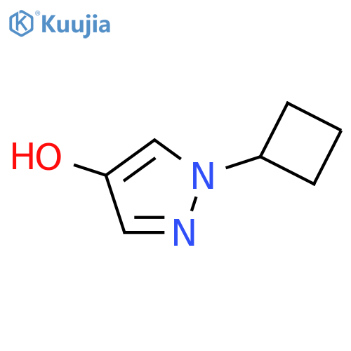 1H-Pyrazol-4-ol, 1-cyclobutyl- structure