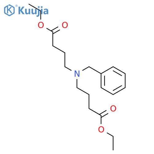 Ethyl 4-[benzyl-(4-ethoxy-4-oxobutyl)amino]butanoate structure