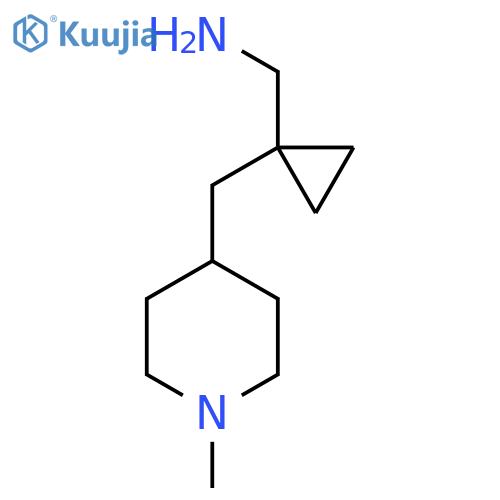 {1-(1-methylpiperidin-4-yl)methylcyclopropyl}methanamine structure