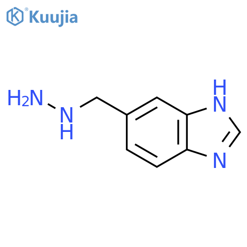 5-(hydrazinylmethyl)-1H-1,3-benzodiazole structure