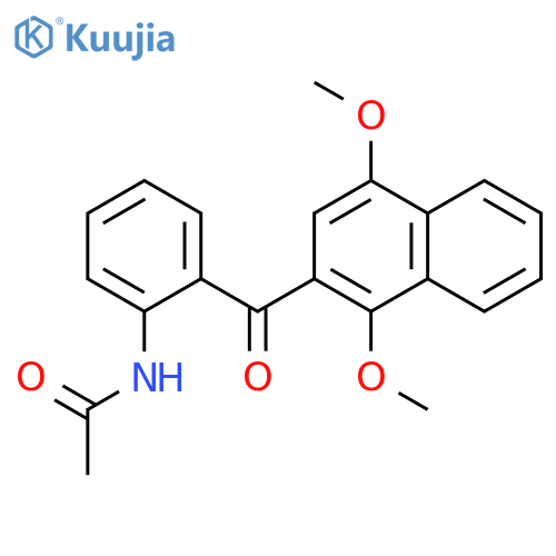Acetamide, N-[2-[(1,4-dimethoxy-2-naphthalenyl)carbonyl]phenyl]- structure