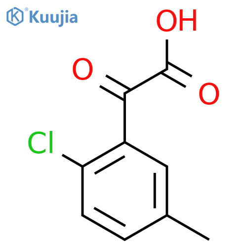 2-(2-chloro-5-methylphenyl)-2-oxoacetic acid structure
